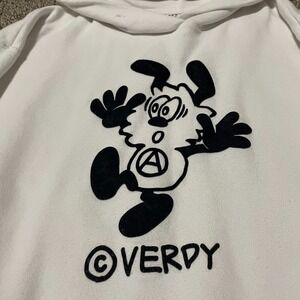 VERDY Uniqlo UT Rise Again Graphic Dog Hoodie White Womens Small